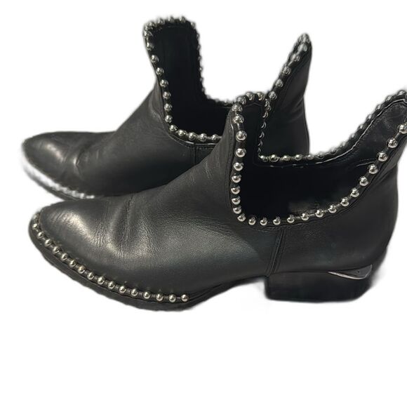 Alexander Wang Women's Kori Studded Cutout Booties Size 37.5 - Picture 2 of 8